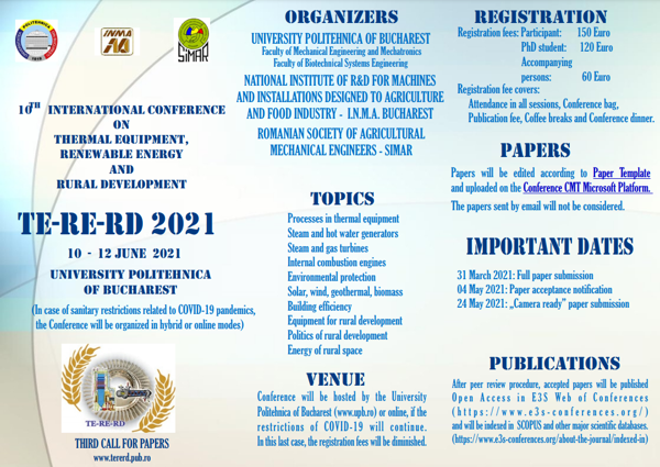 Conferința TE-RE-RD - 2021 - A 10-a ediție